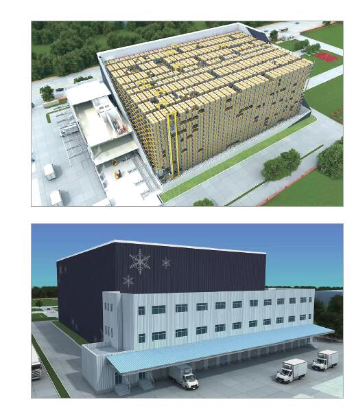 库架-体自动化立体冷库(图3) 库架-体自动化立体冷库(图3)